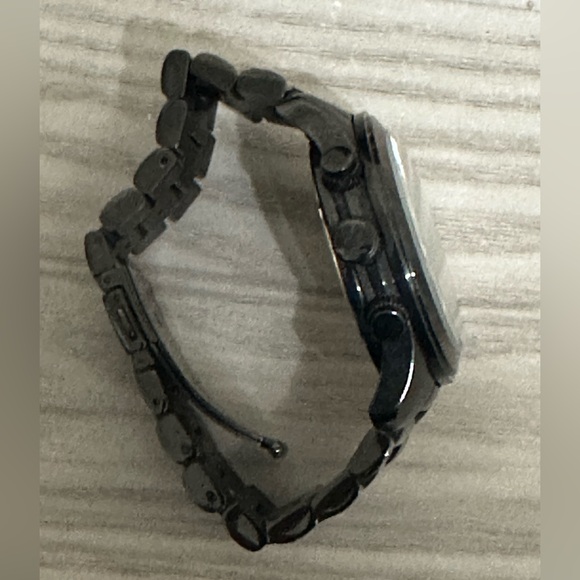 MICHAEL KORS 45mm Oversized Runway watch, Gun Metal Black, Quartz, SS, MK 8157 - Picture 4 of 8